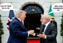 TRUMP NÃO QUER LULA NA PRESIDÊNCIA DO BRASIL