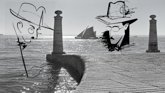 tejo à noite com Pessoa capa